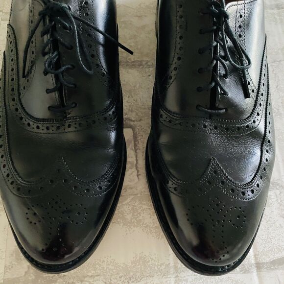 Allen Edmonds Chester Full Brogue Wingtip Oxford Classic Style Shoes Sz 9.5 D main image 5